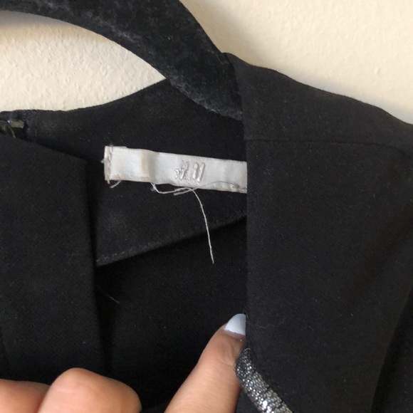 H &M Peplum black Top - Picture 4 of 6